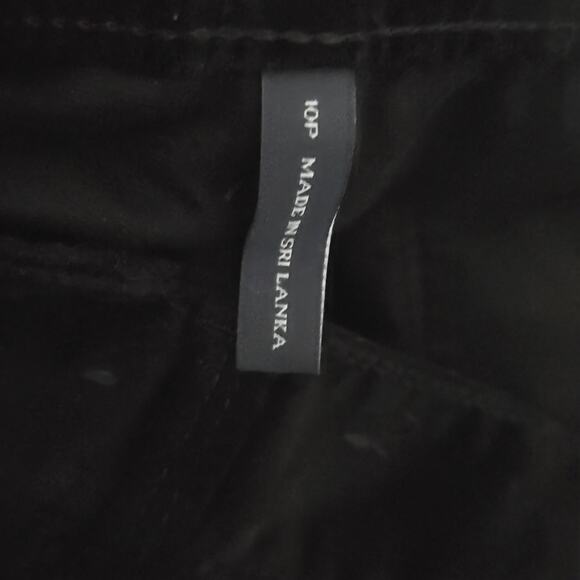 Loft Modern Bootcut Black Velvet Chic Black Flare Pants Size 10 P Petite - Picture 12 of 12